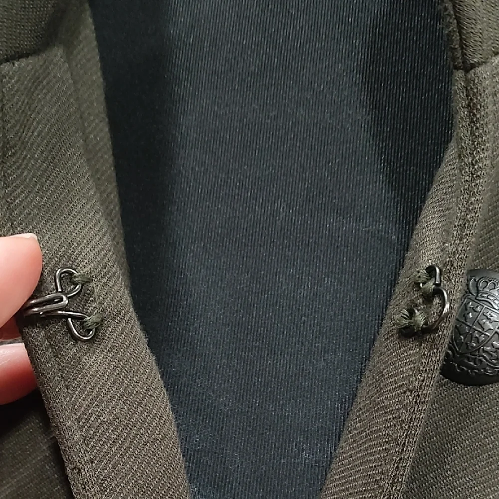 Lane Bryant Olive Blazer with Button Detail - Picture 6 of 11